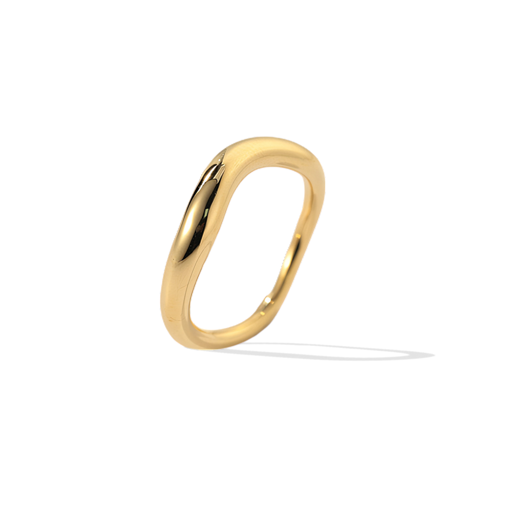 Sculptural Wavelength Ring - 8