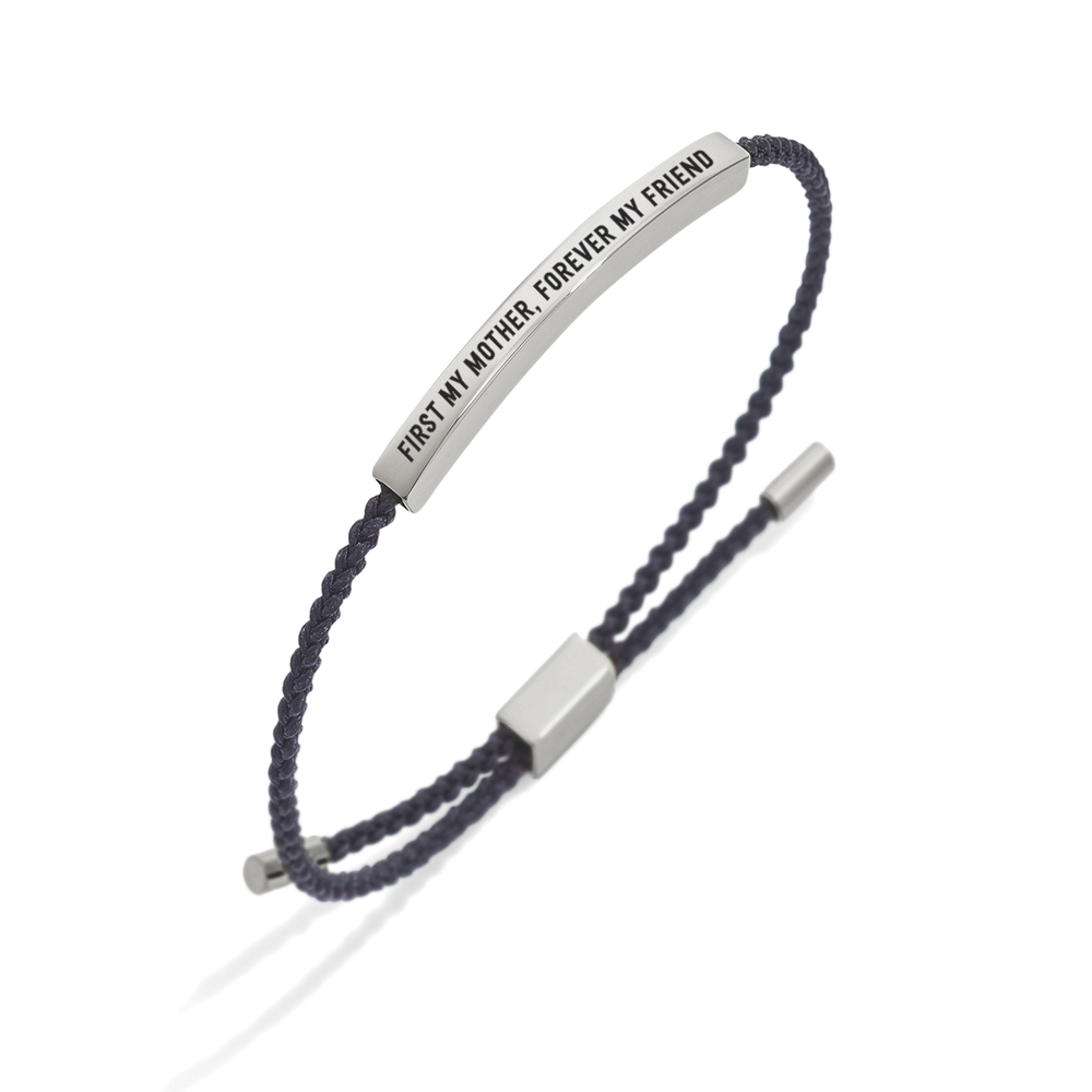 First My Mother, Forever My Friend Inspire Bracelet - Silver / Lucky Red / Standard