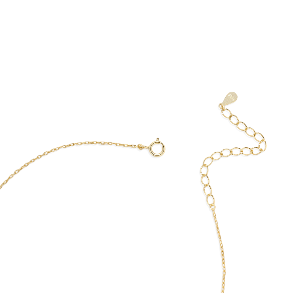 Princess-Cut Emerald Station Necklace - Default Title