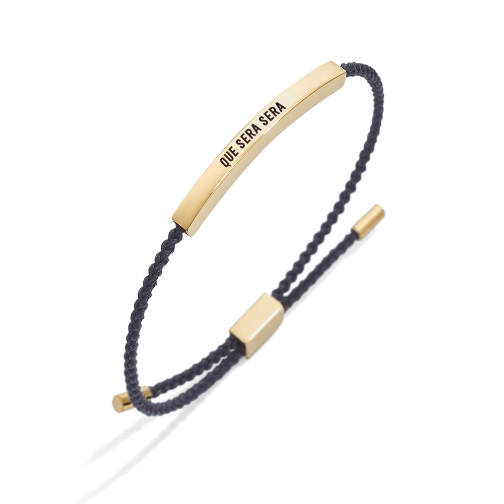 Que Sera Sera Inspire Bracelet - 18k Rose Gold Plated / Lucky Red / Standard