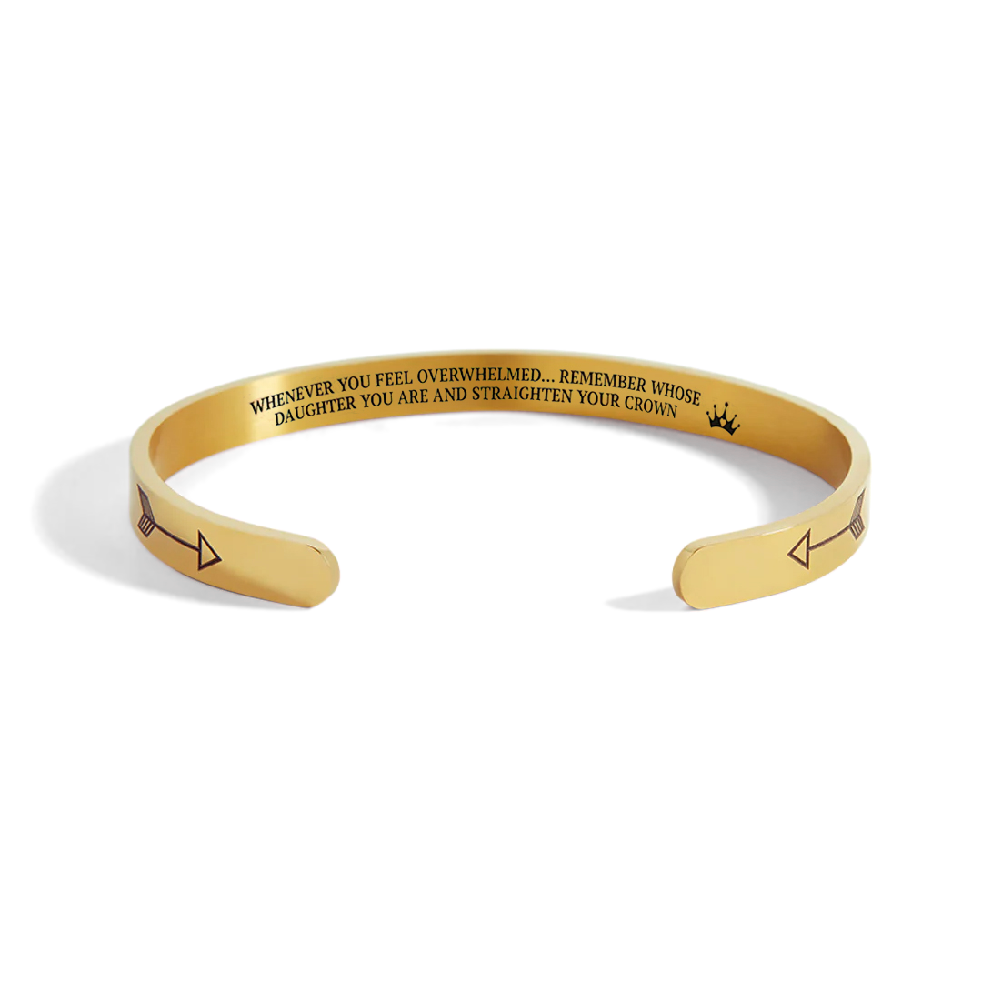 Recuerda quién eres y endereza tu corona Brazalete personalizable 