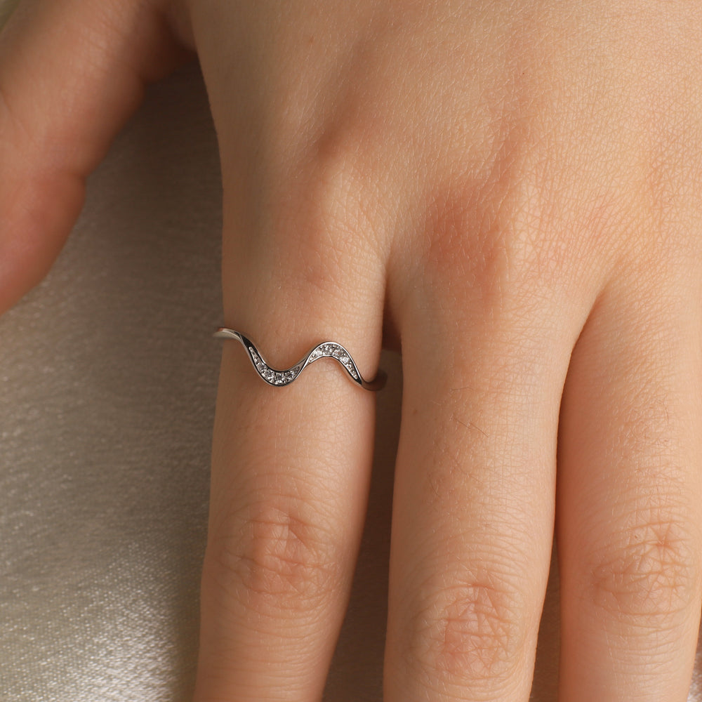 You've Weathered Countless Storms Dainty Wave Ring - 5