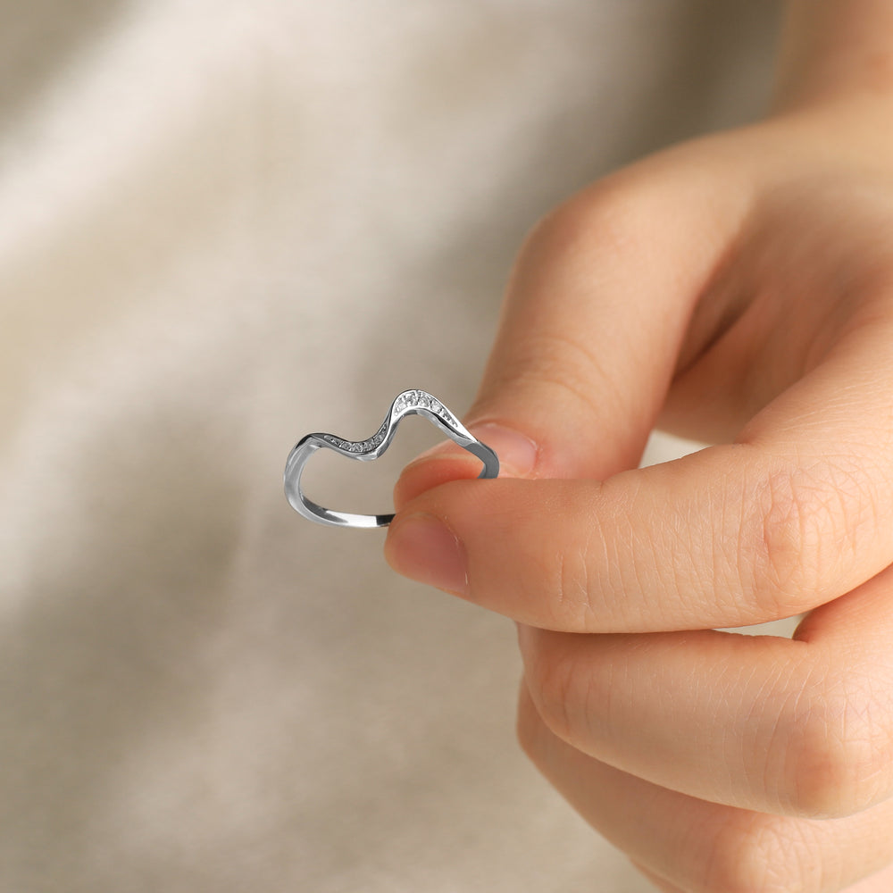 You've Weathered Countless Storms Dainty Wave Ring - 5