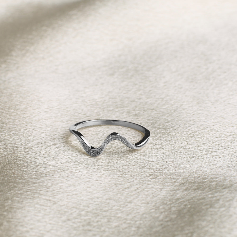 You've Weathered Countless Storms Dainty Wave Ring - 5