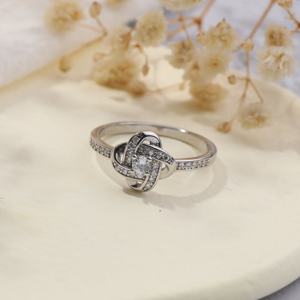 Anillo Nudo Infinito - Plata / 6