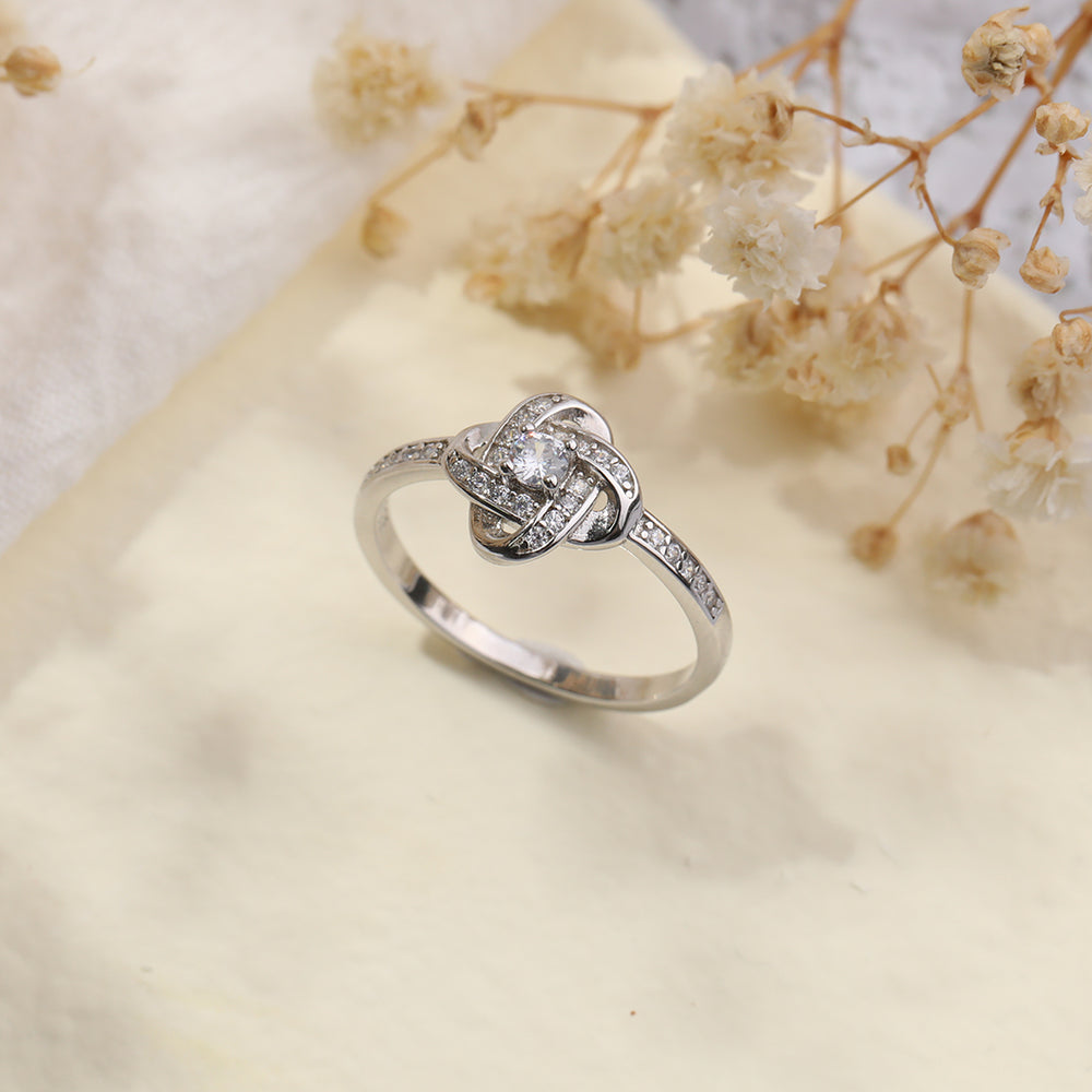 Anillo Nudo Infinito - Plata / 6