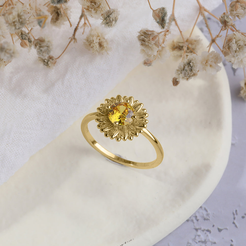 Eres mi anillo de girasol Sunshine - Oro / 6