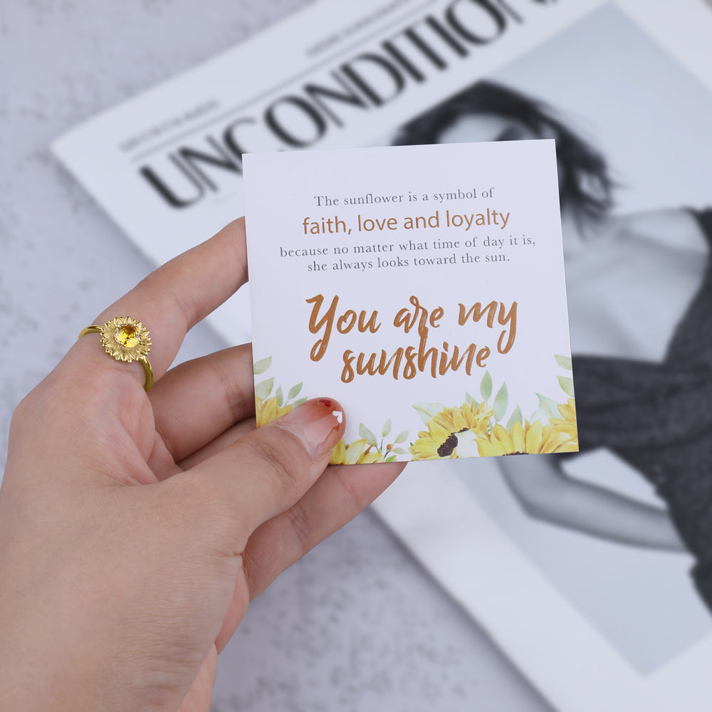 Eres mi anillo de girasol Sunshine - Oro / 6