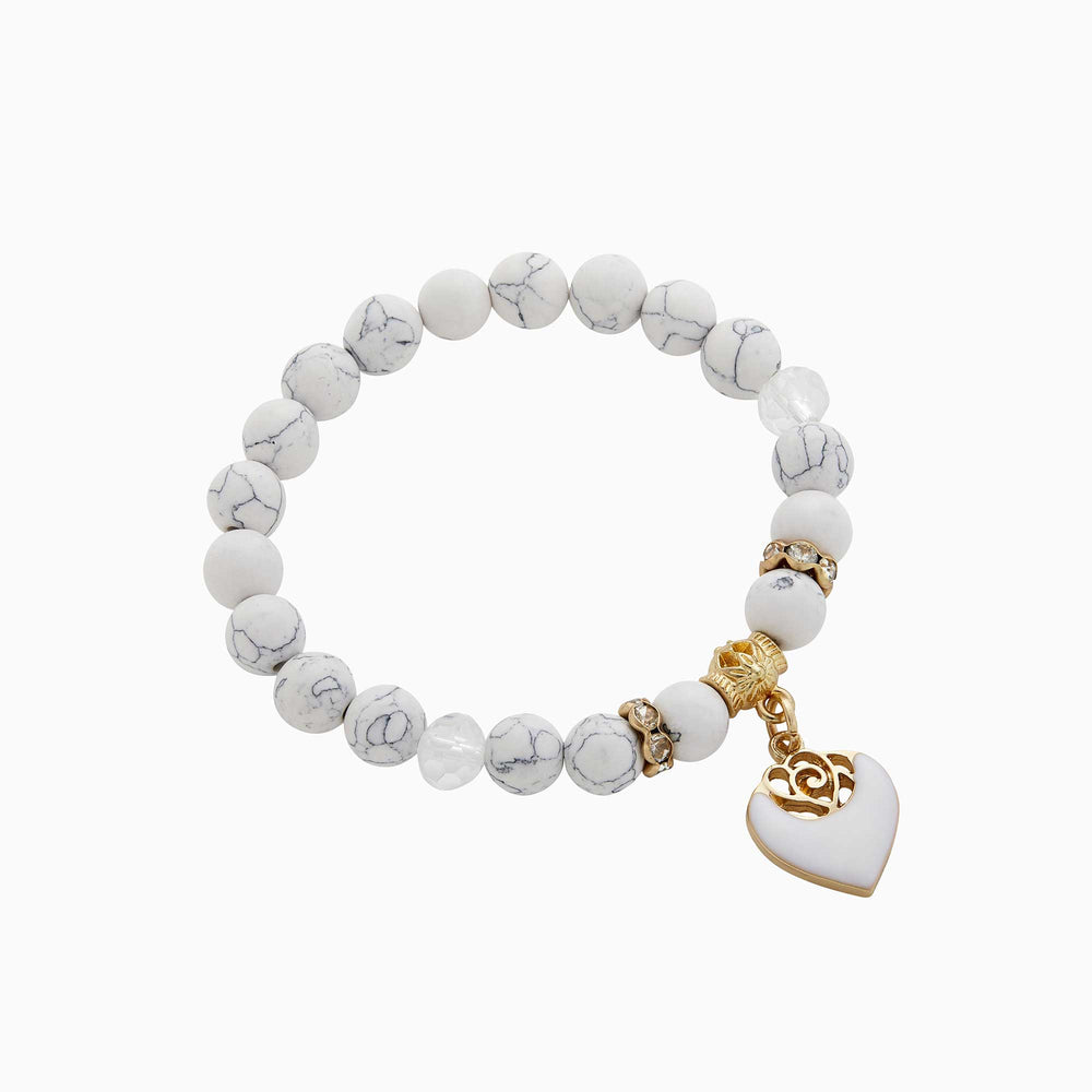 Pulsera de cuentas blancas - Cuentas Blancas