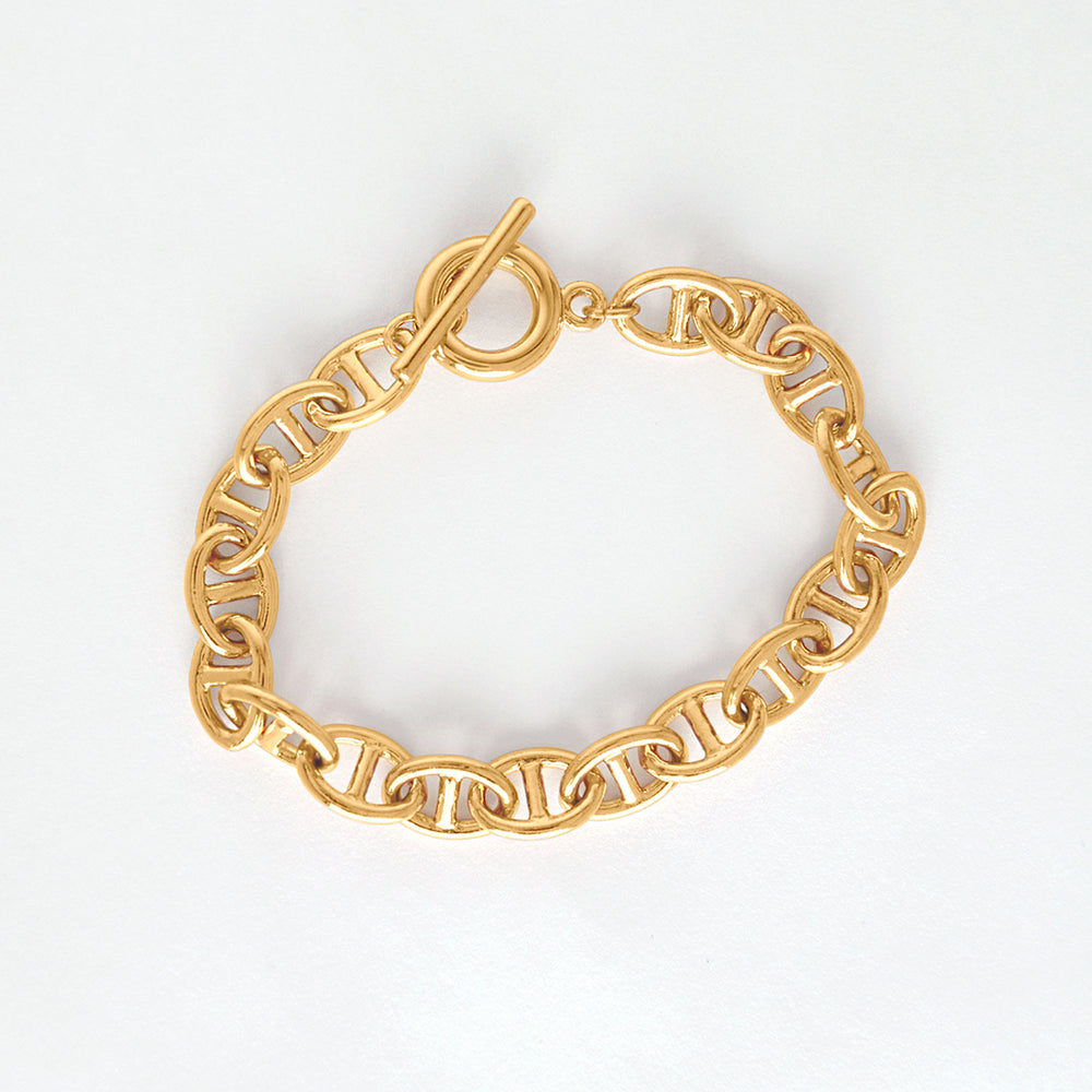 Chunky Mariner Toggle Bracelet - Default Title
