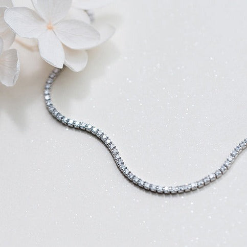 Collar de tenis de 3 mm - Silver / 20"