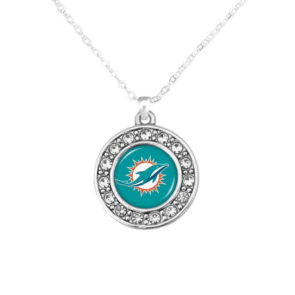 Miami Dolphins Pave Necklace – Mint & Lily